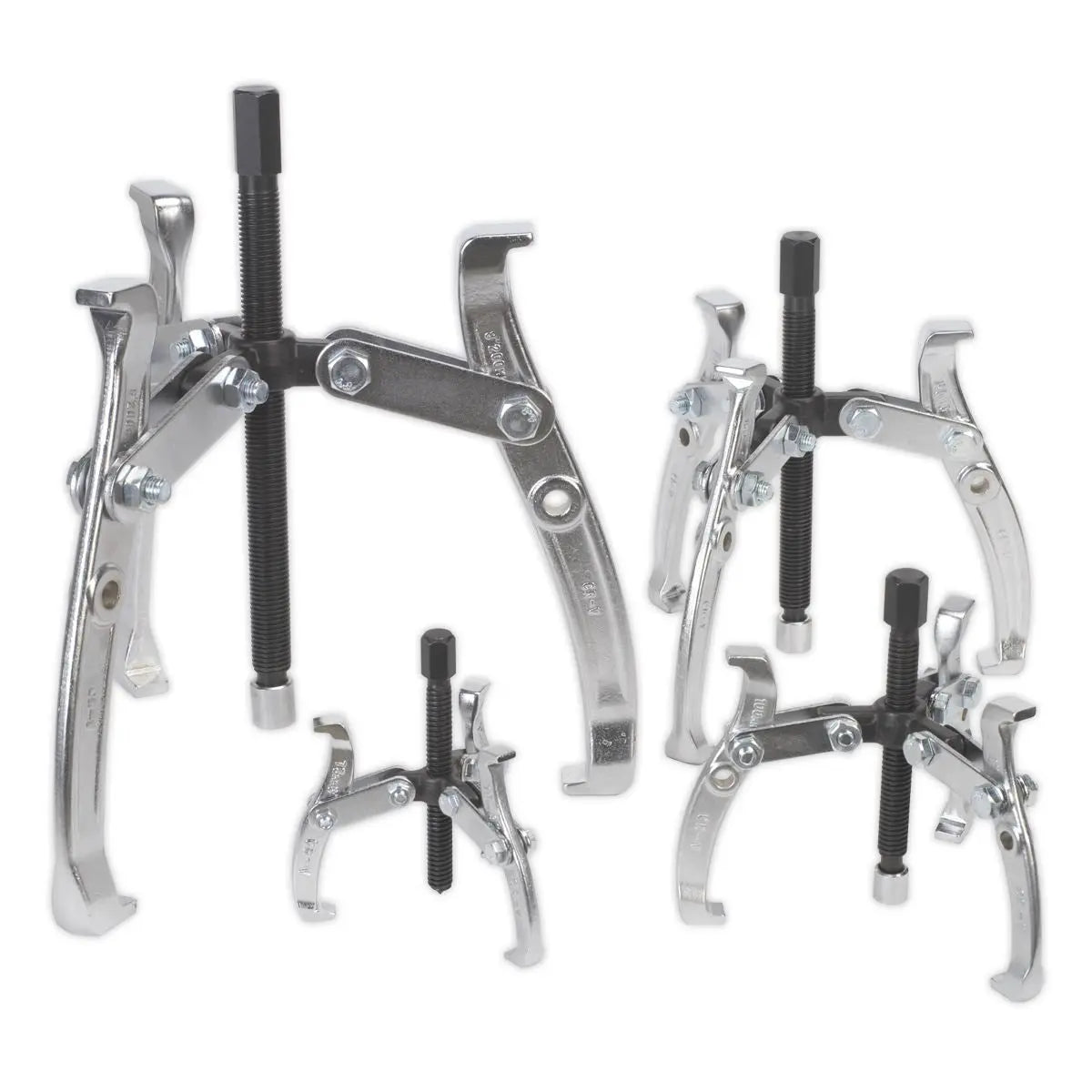 Sealey Gear Reversible Puller Set 4pc Triple Leg 