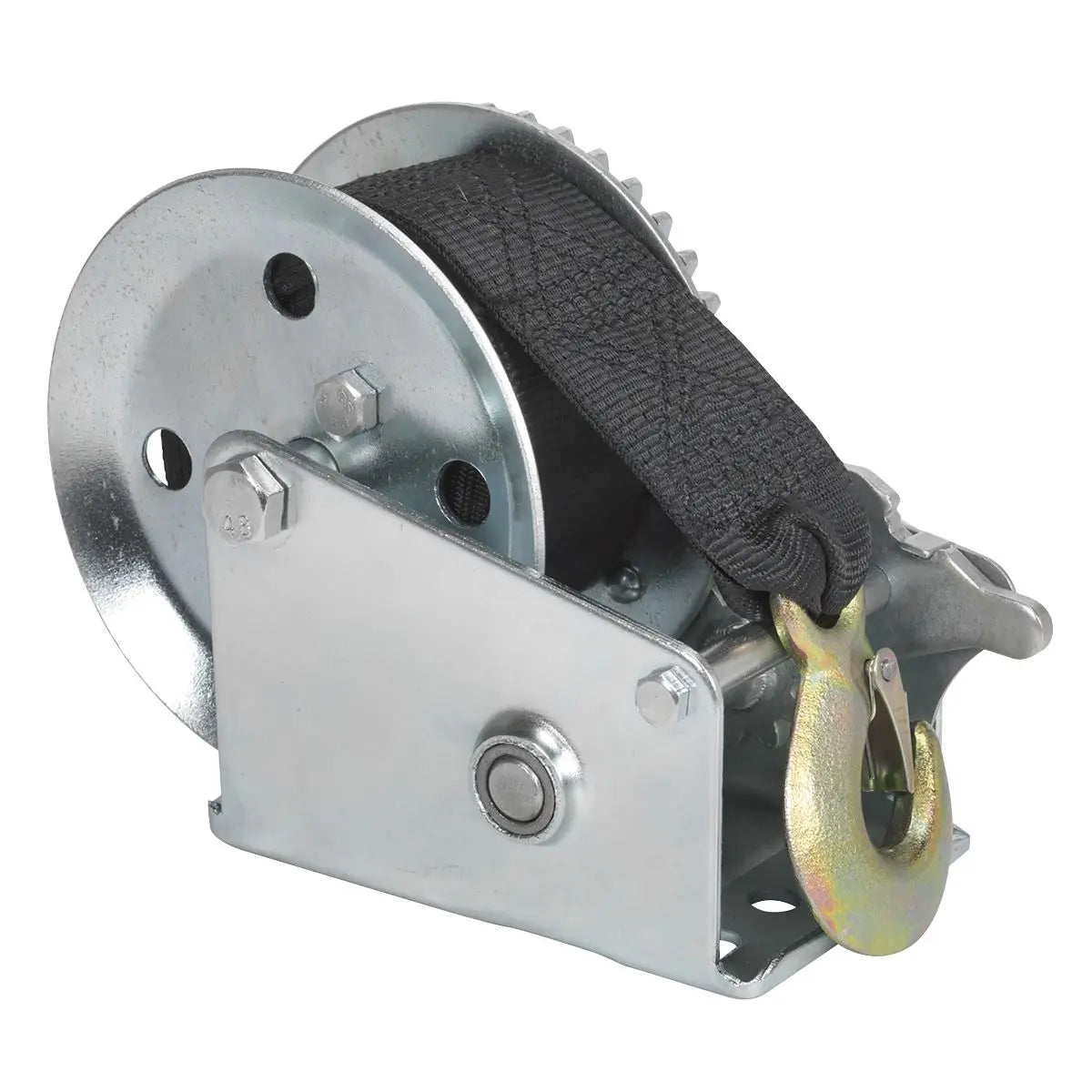 Sealey Geared Hand Winch 540kg Capacity with Webbing Strap 