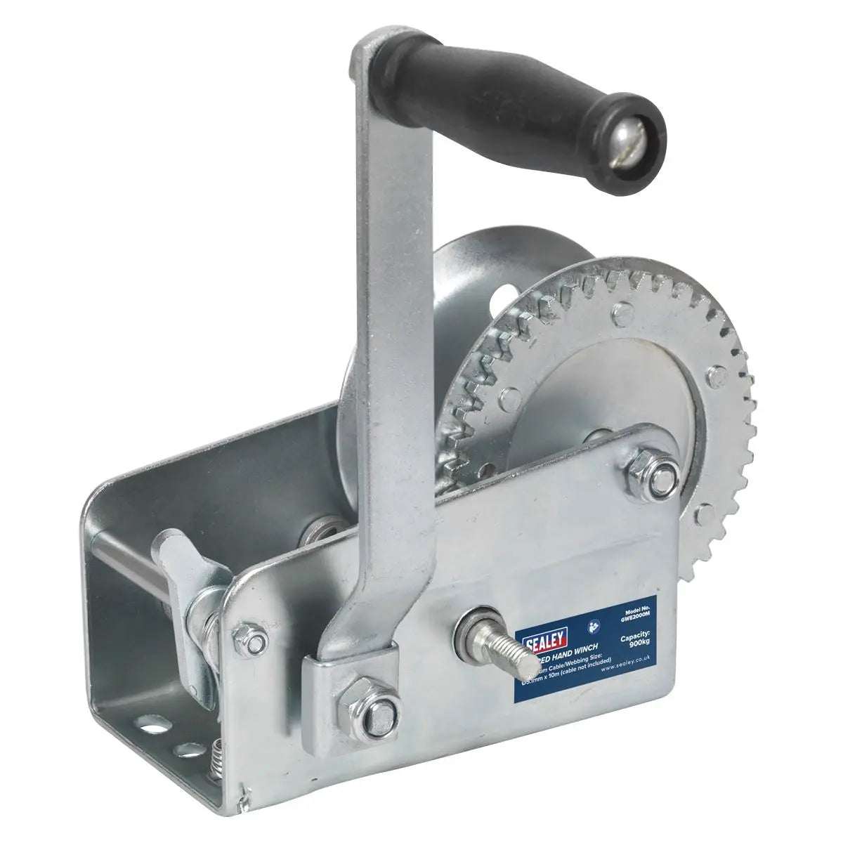 Sealey Geared Hand Winch 900kg Capacity 