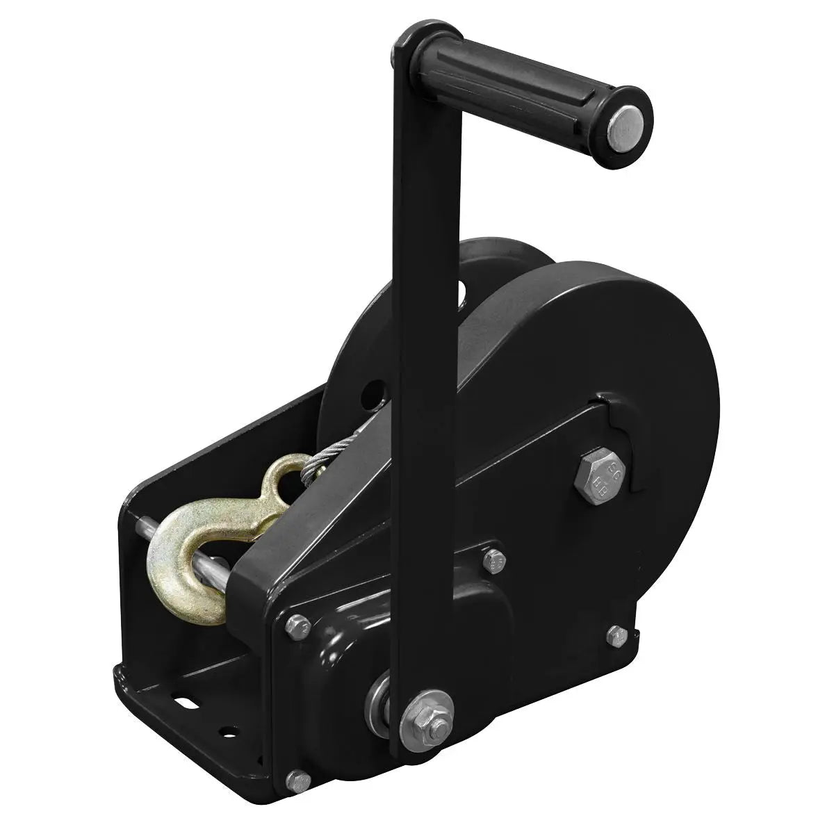 Sealey Geared Hand Winch with Brake & Cable 1130kg Capacity  White Rose Tools