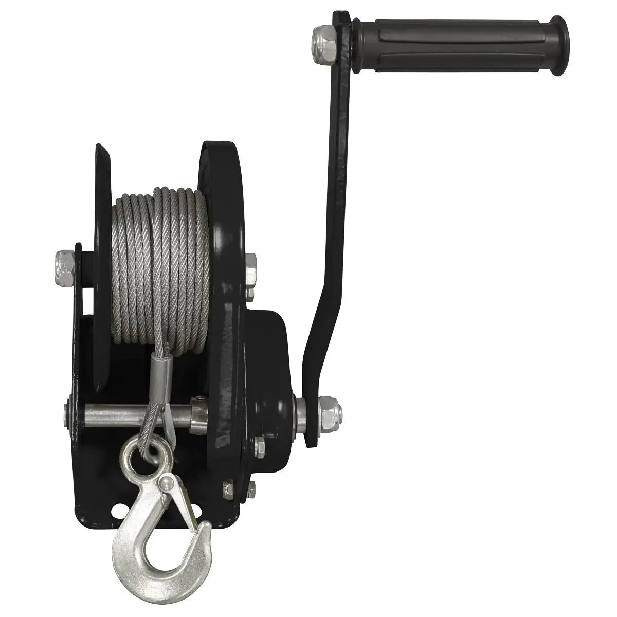Sealey Geared Hand Winch with Brake & Cable 540kg Capacity 