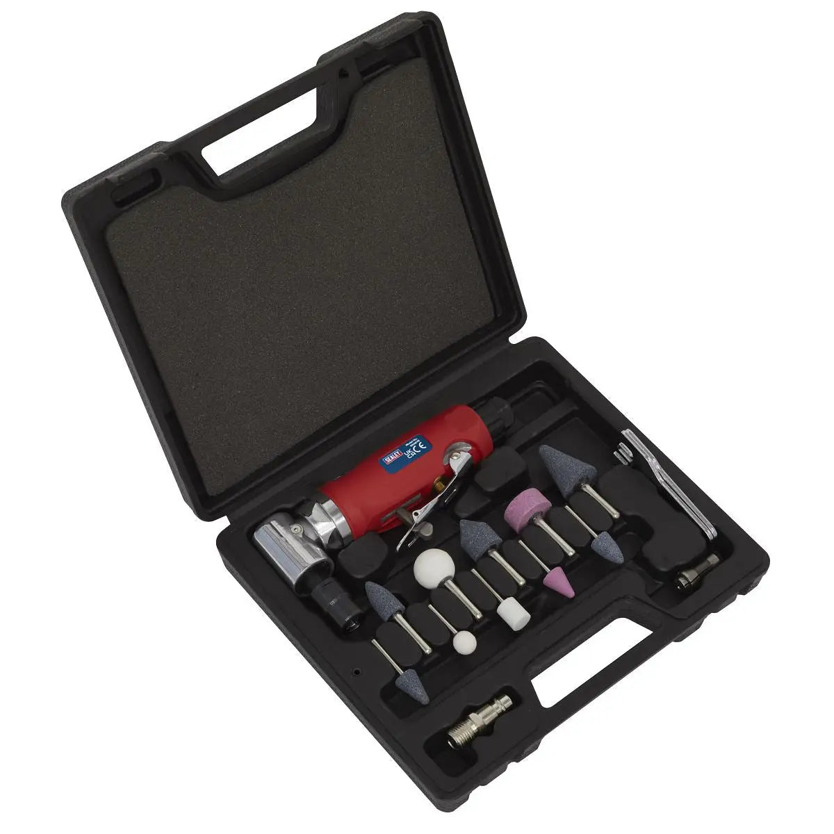 Sealey Generation Air Die Grinder 90° Angle Kit 15pc 