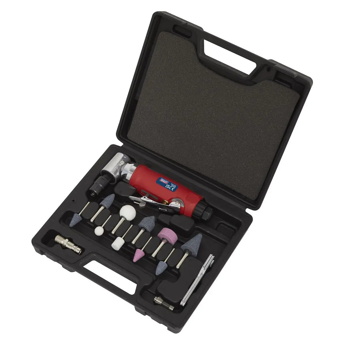 Sealey Generation Air Die Grinder 90° Angle Kit 15pc 