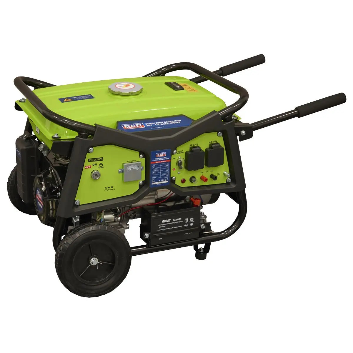Sealey Generator 3100W 230V 7hp  White Rose Tools
