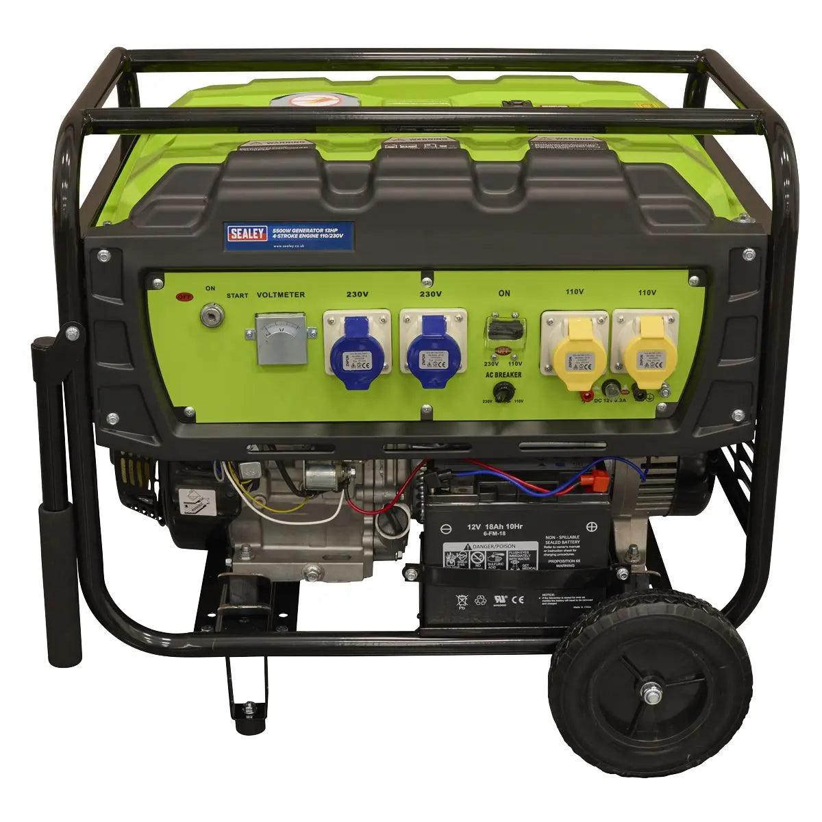 Sealey Generator 5500W 110/230V 13hp  White Rose Tools