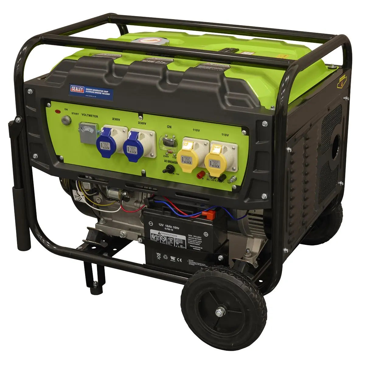 Sealey Generator 5500W 110/230V 13hp  White Rose Tools