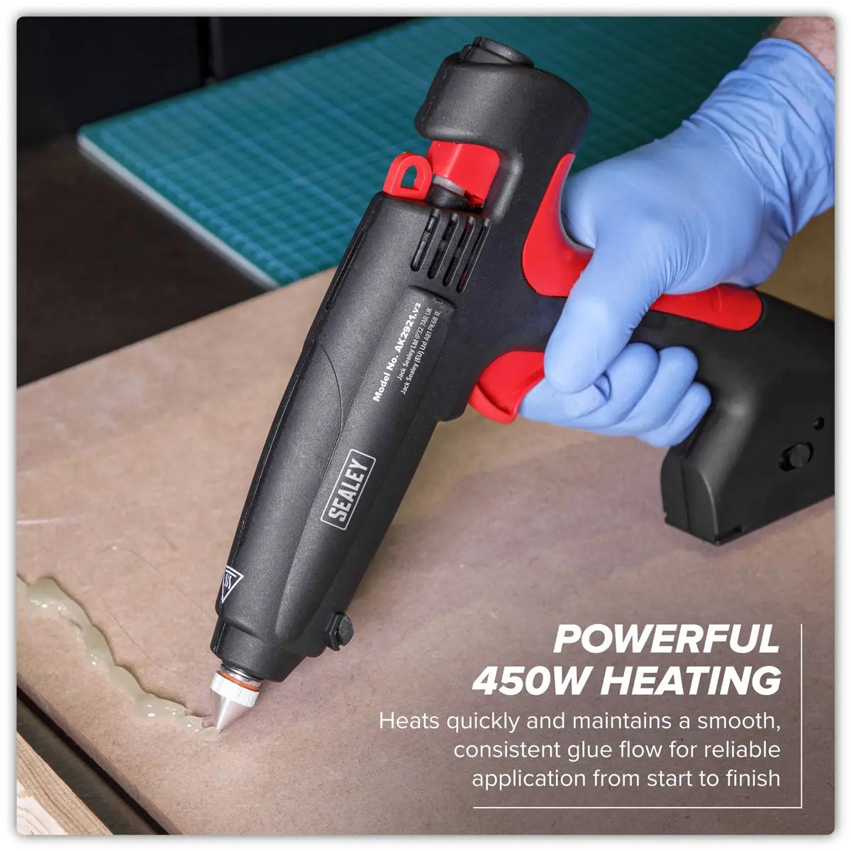 Sealey Glue Gun 450W/230V  White Rose Tools