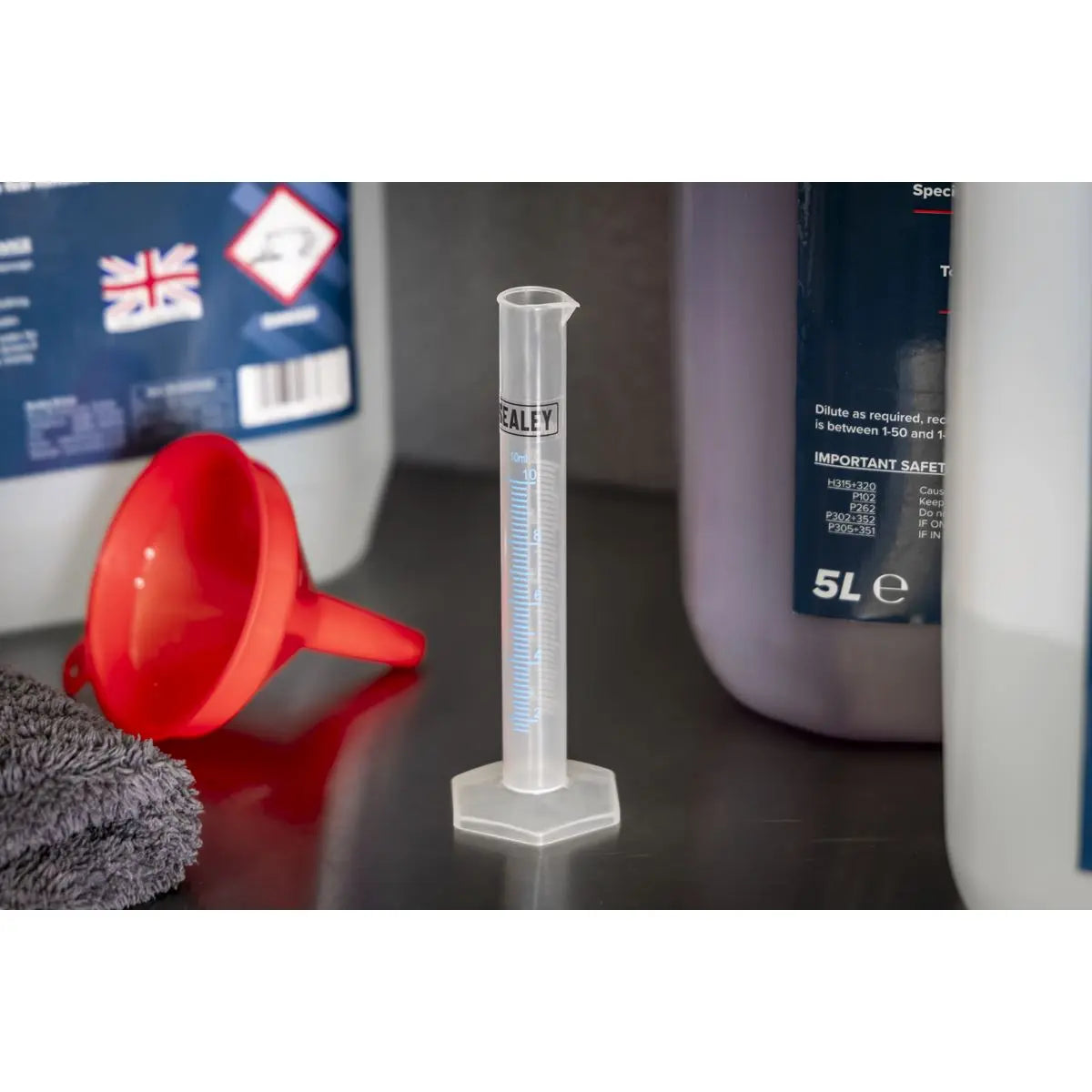 Sealey Graduated Measuring Cylinder Set 5pc  White Rose Tools