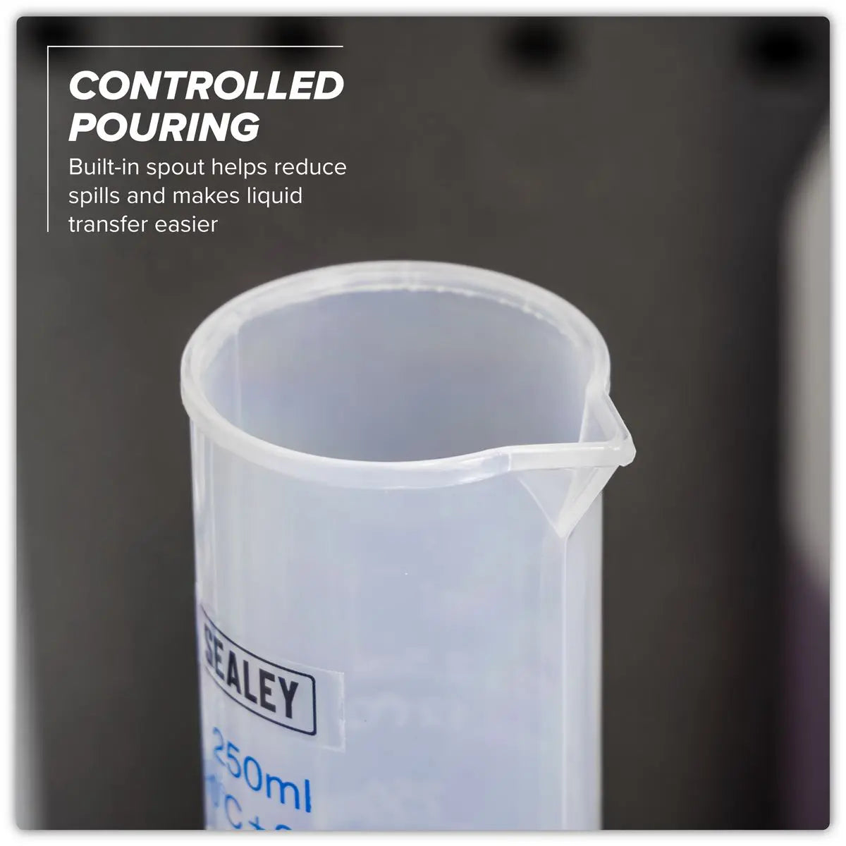 Sealey Graduated Measuring Cylinder Set 5pc  White Rose Tools