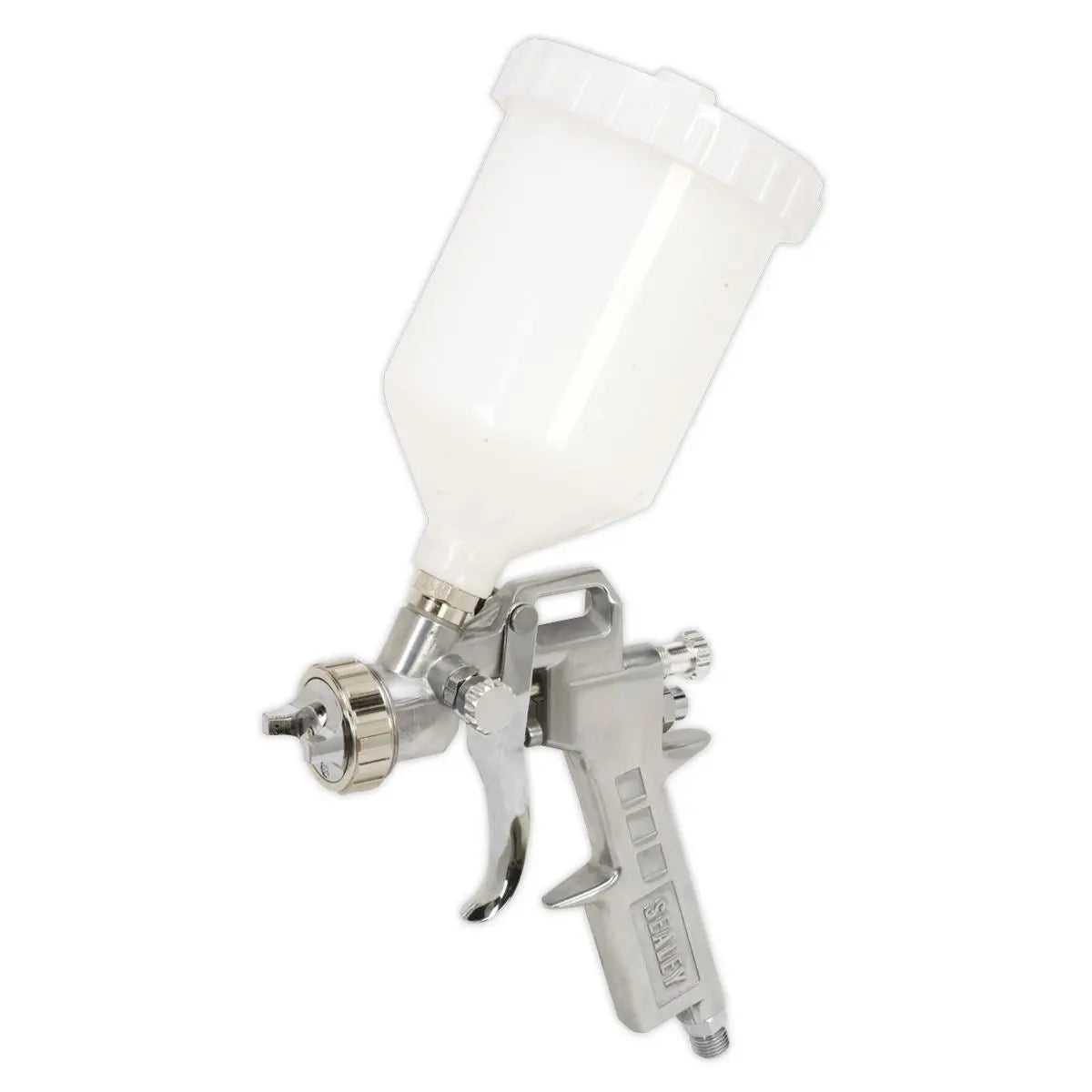 Sealey Gravity Feed Spray Gun 2.2mm Set Up Adjustable Paint Flow 600ml 