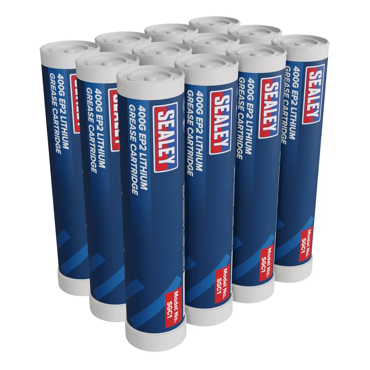 Sealey Grease Cartridge EP2 Lithium 400g Pack of 12 