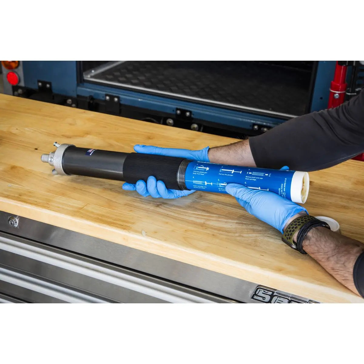 Sealey Grease Gun Heavy-Duty Dual Piston 3-Way Fill 