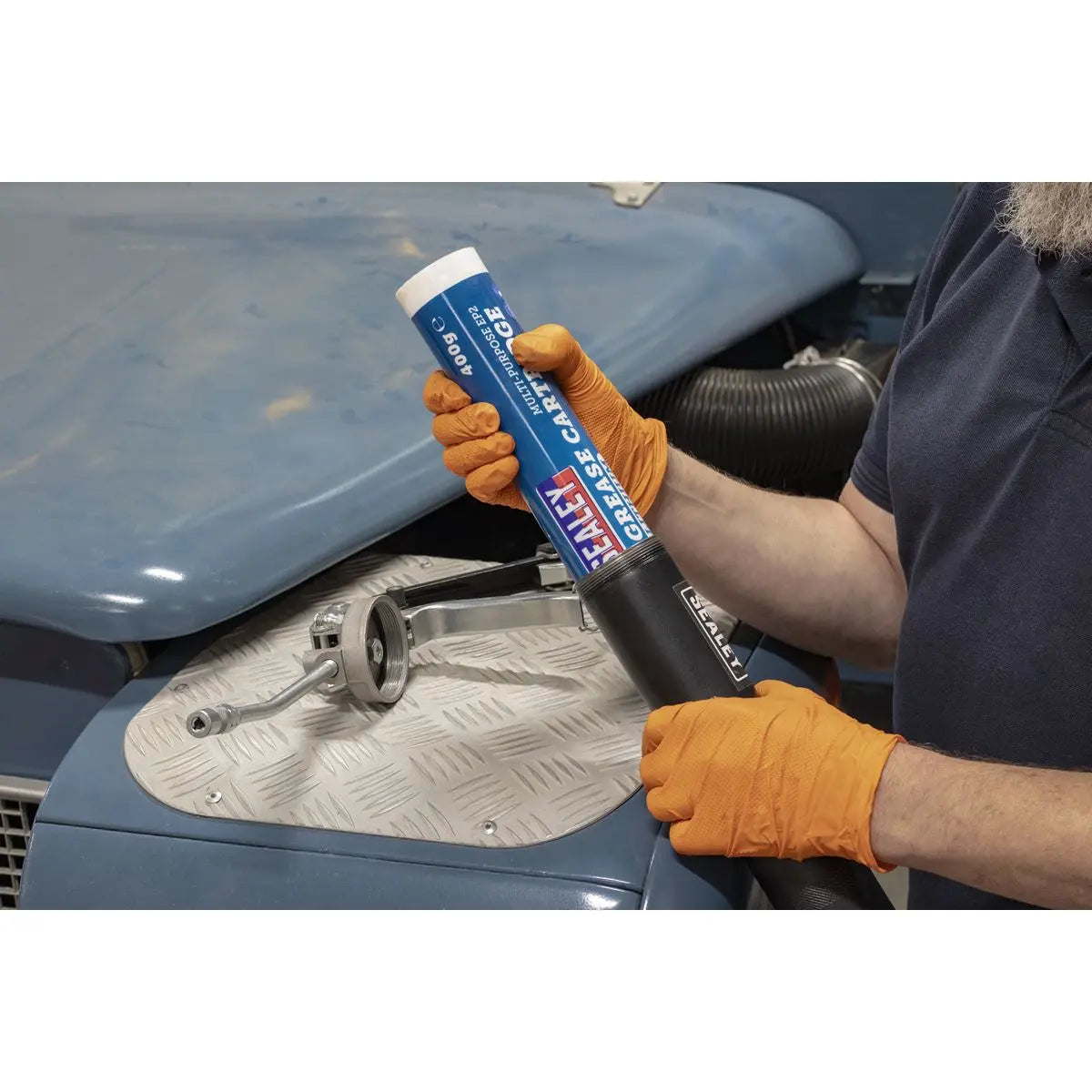 Sealey Grease Gun Heavy-Duty Dual Piston 3-Way Fill 