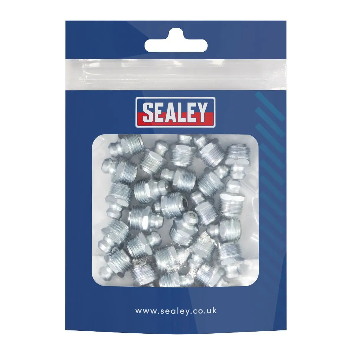 Sealey Grease Nipple Straight M10 x 1mm Pack of 25 