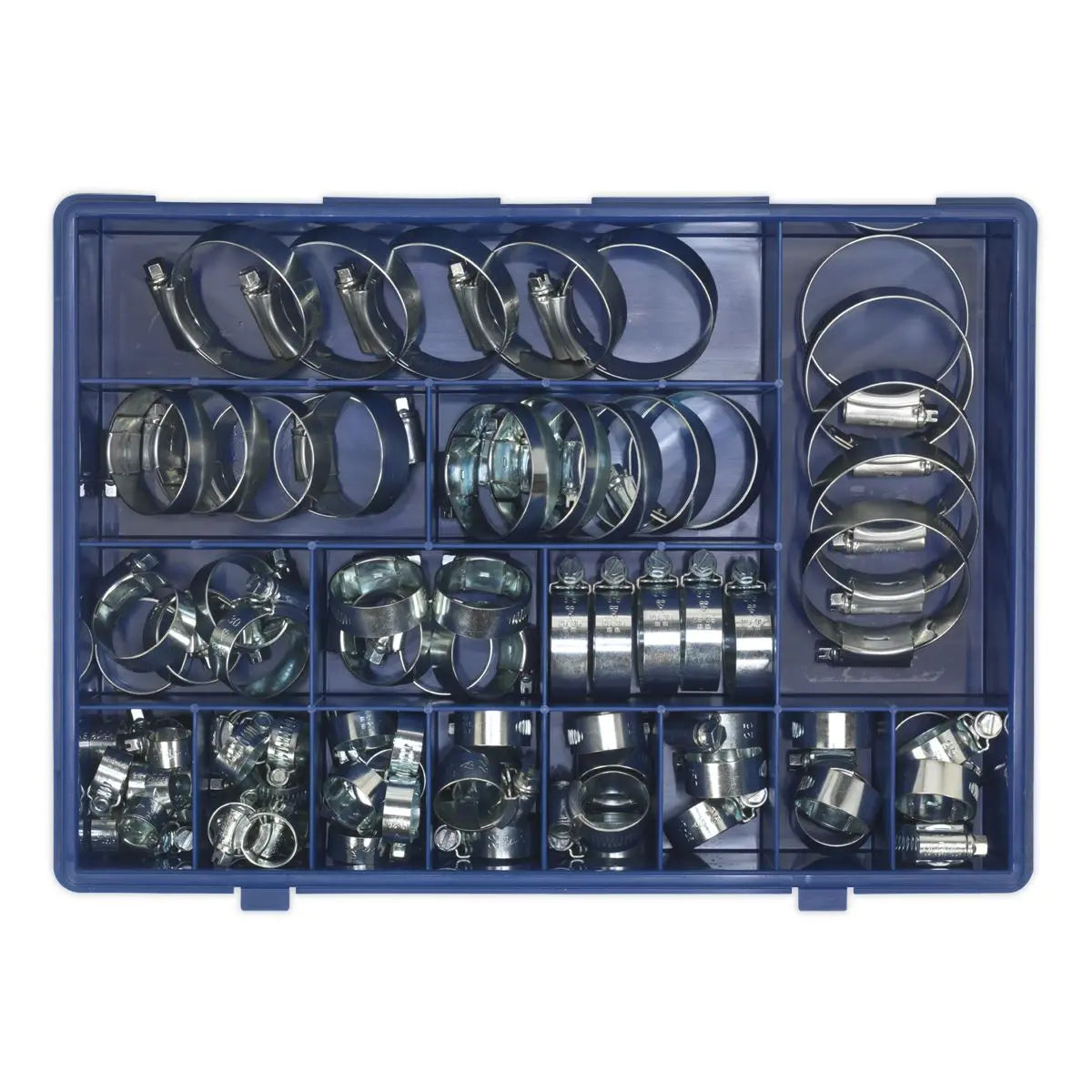 Sealey HI-GRIP® Hose Clip Assortment 81pc Sizes Ø9.5-55mm 