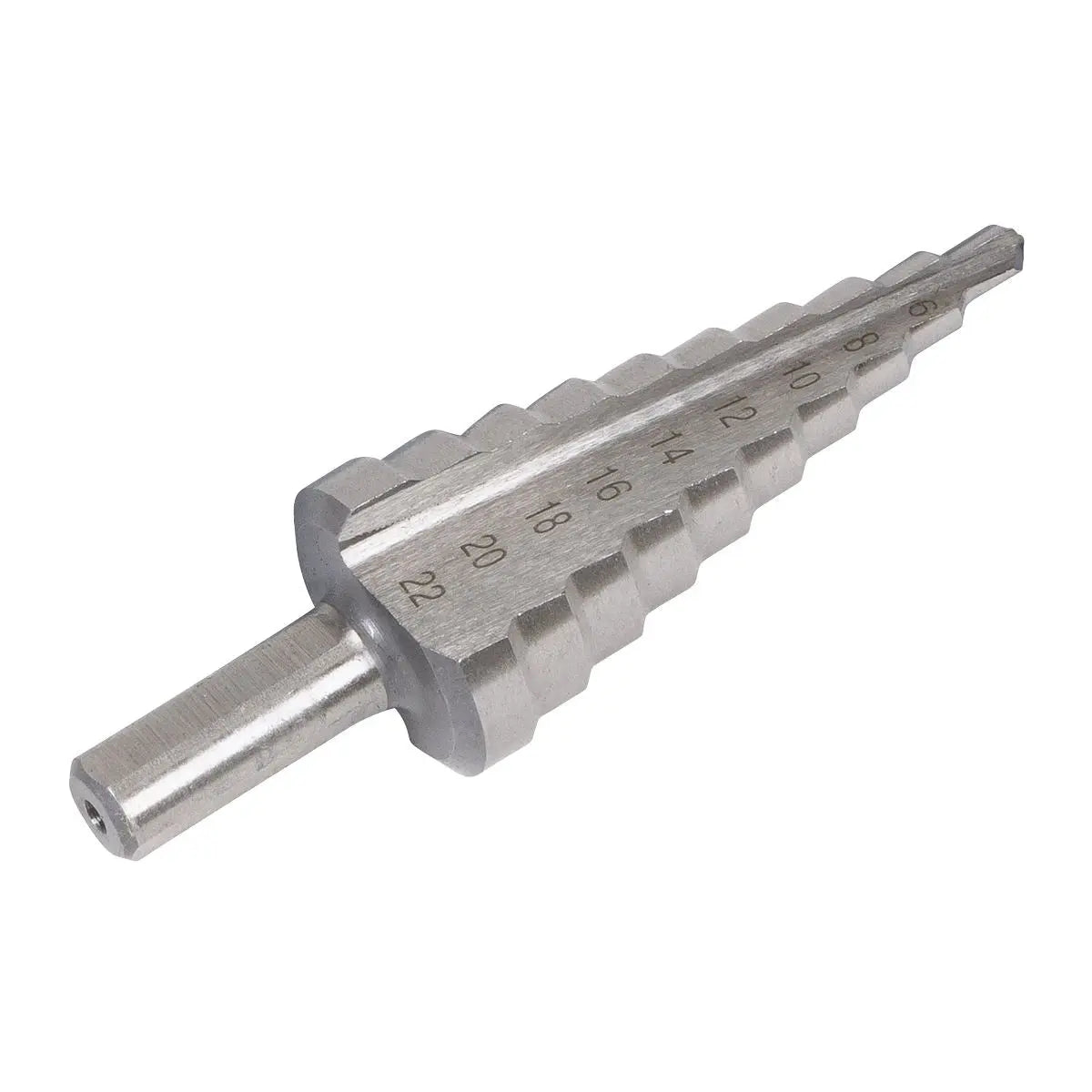 Sealey HSS 4341 Step Drill Bit 4-22mm Double Flute  White Rose Tools