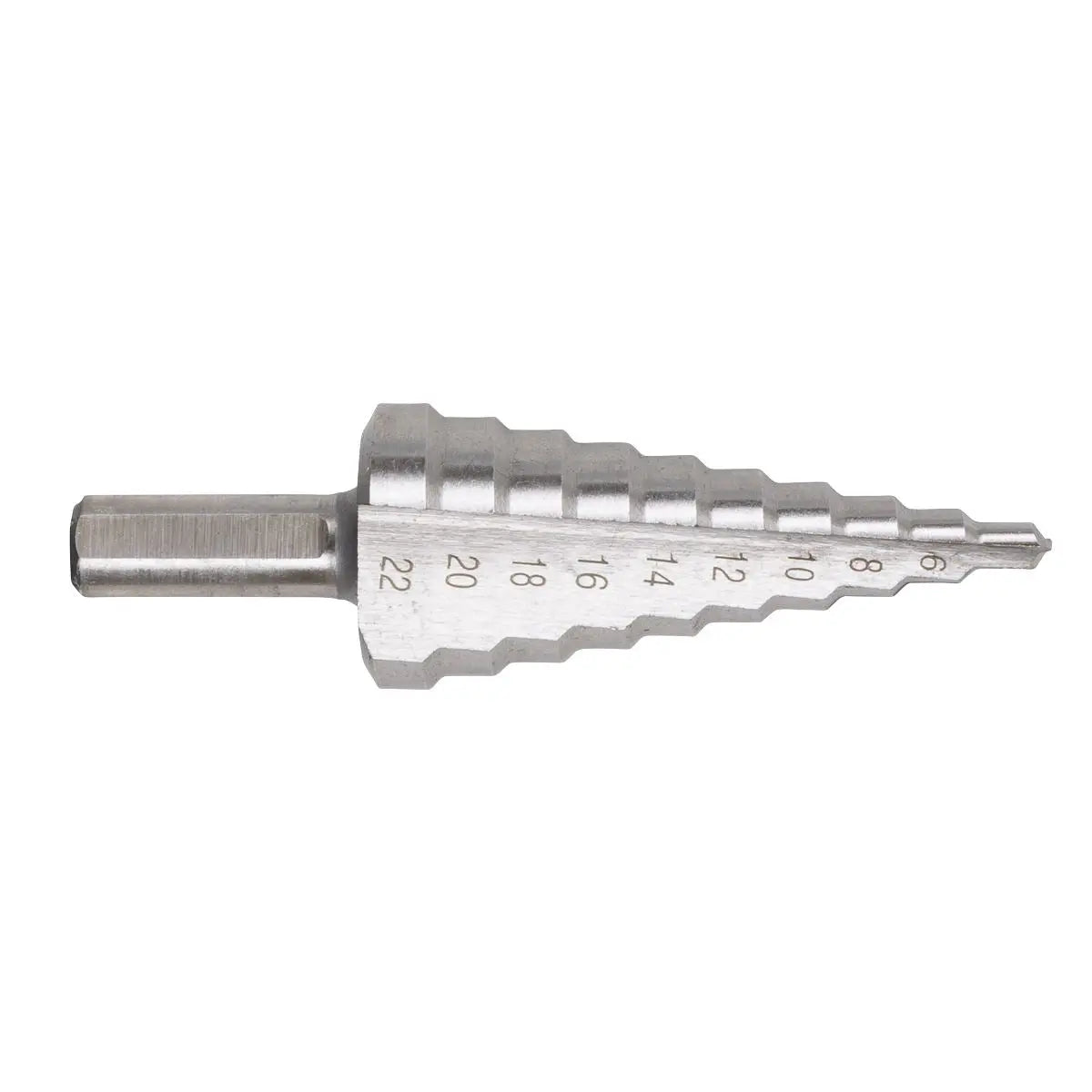 Sealey HSS 4341 Step Drill Bit 4-22mm Double Flute  White Rose Tools