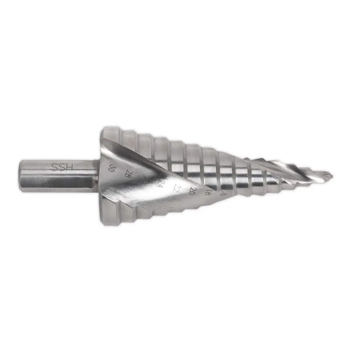 Sealey HSS 4341 Step Drill Bit 4-30mm Spiral Flute 