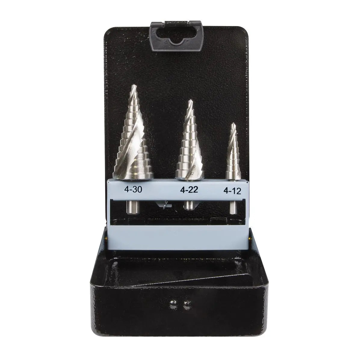 Sealey HSS 4341 Step Drill Bit Set 3pc Spiral Flute 