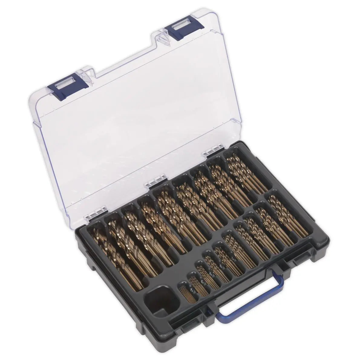 Sealey HSS Cobalt Fully Ground Drill Bit Assortment 170pc Ø1-10mm 
