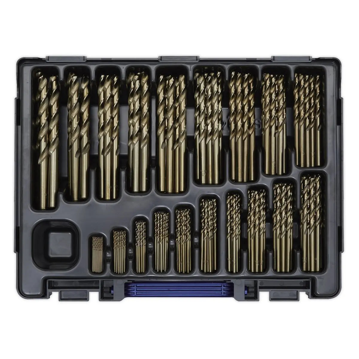 Sealey HSS Cobalt Fully Ground Drill Bit Assortment 170pc Ø1-10mm 