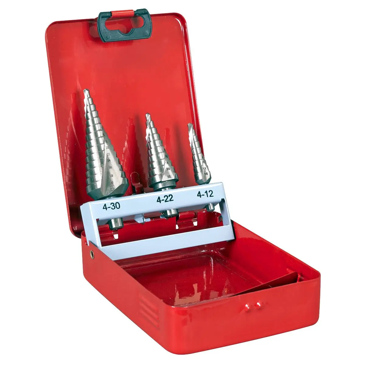 Sealey HSS M2 Step Drill Bit Set 3pc Spiral Flute 