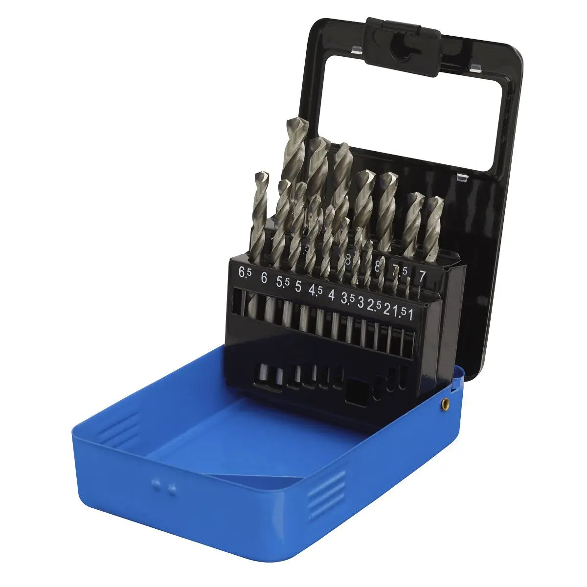 Sealey HSS Split Point Fully Ground Drill Bit Set 19pc Metric 