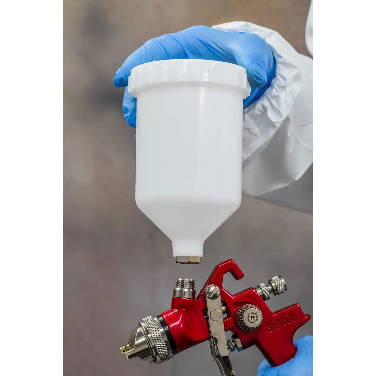 Sealey HVLP Gravity Feed Spray Gun 1.3mm Set-Up 