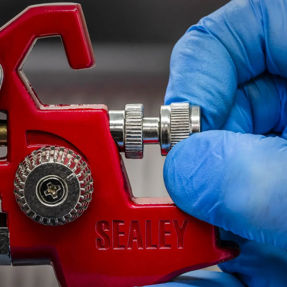Sealey HVLP Gravity Feed Spray Gun 1.3mm Set-Up 