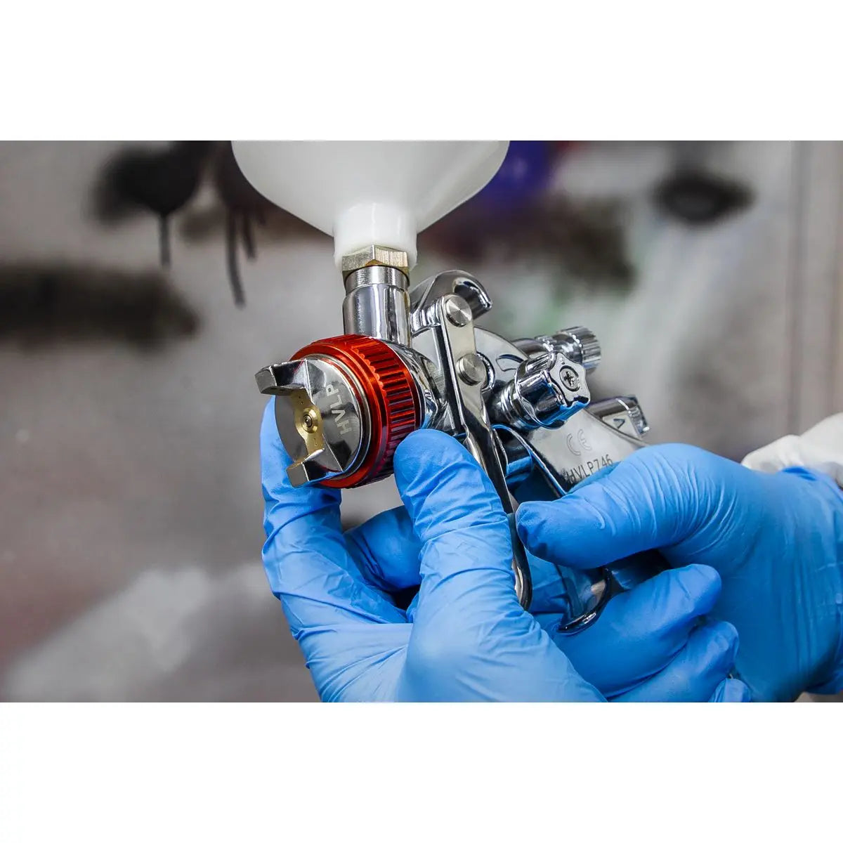 Sealey HVLP Gravity Feed Spray Gun - 1.3mm Set-Up 