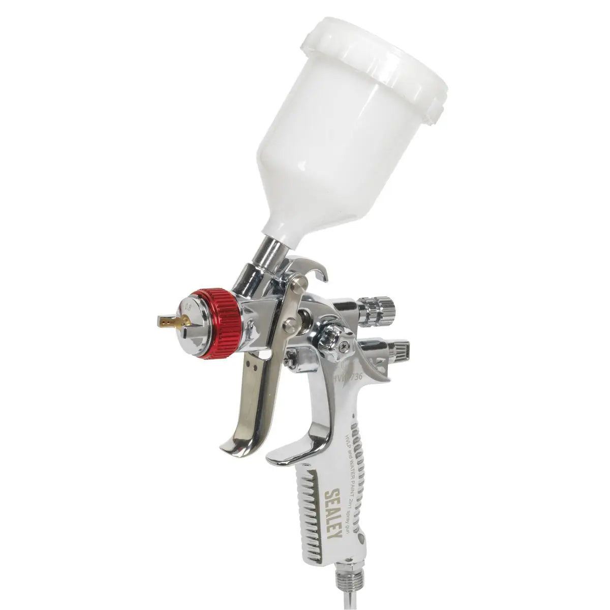 Sealey HVLP Gravity Feed Top Coat/Touch-Up Spray Gun Set 