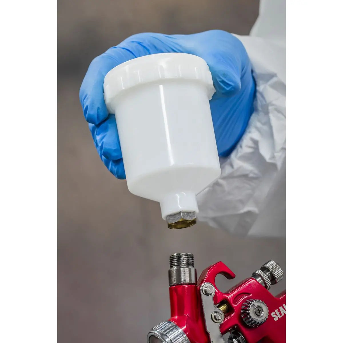 Sealey HVLP Gravity Feed Touch-Up Spray Gun - 0.8mm Set-Up 