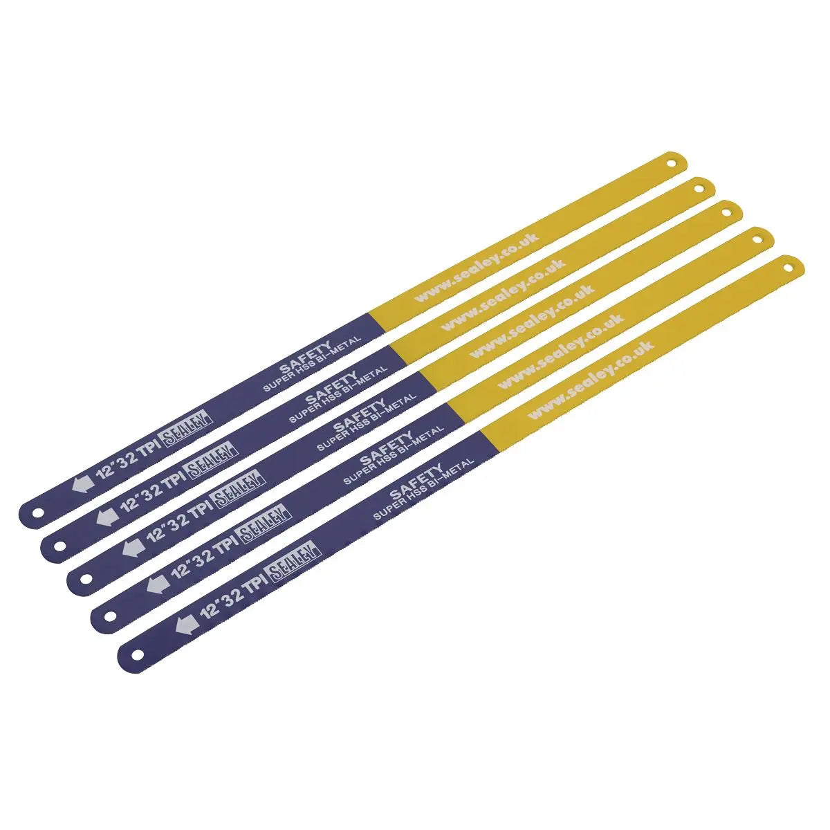 Sealey Hacksaw Blade 300mm HSS Bi-Metal 32tpi Pack of 5 