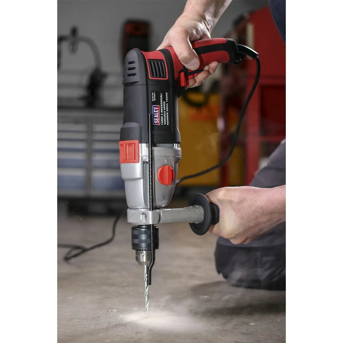 Sealey Hammer Drill Ø13mm 2 Mechanical/Variable Speed 1050W/230V 