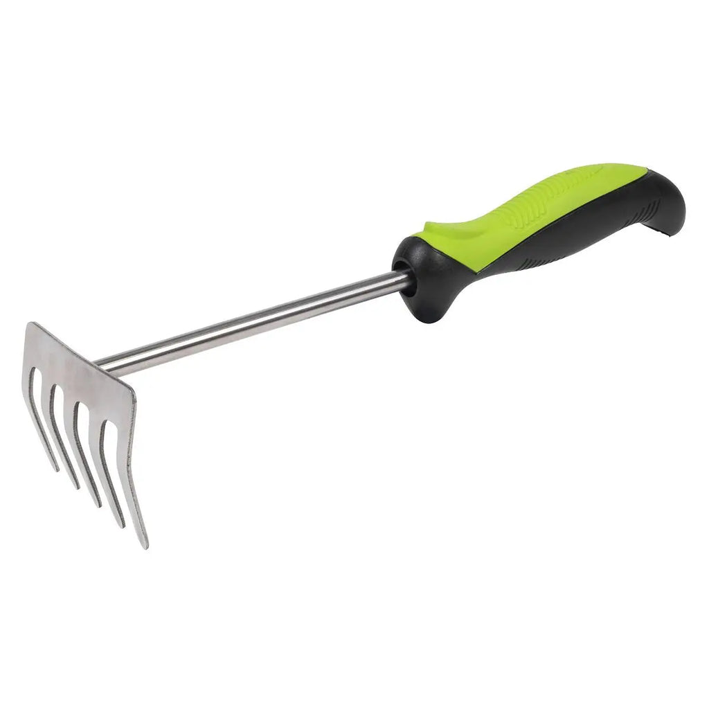 Soft Rake Metal Sealey Hand Rake with Soft Grip Handle & Stainless Steel Tines 310mm