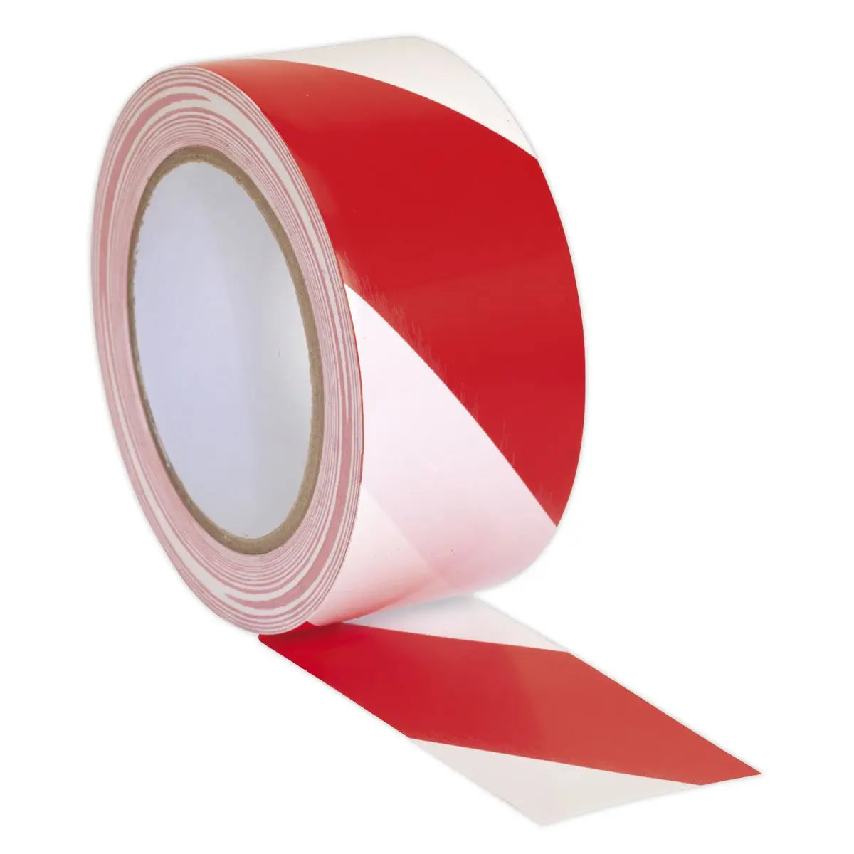 Sealey Hazard Warning Tape 50mm x 33m Red/White 