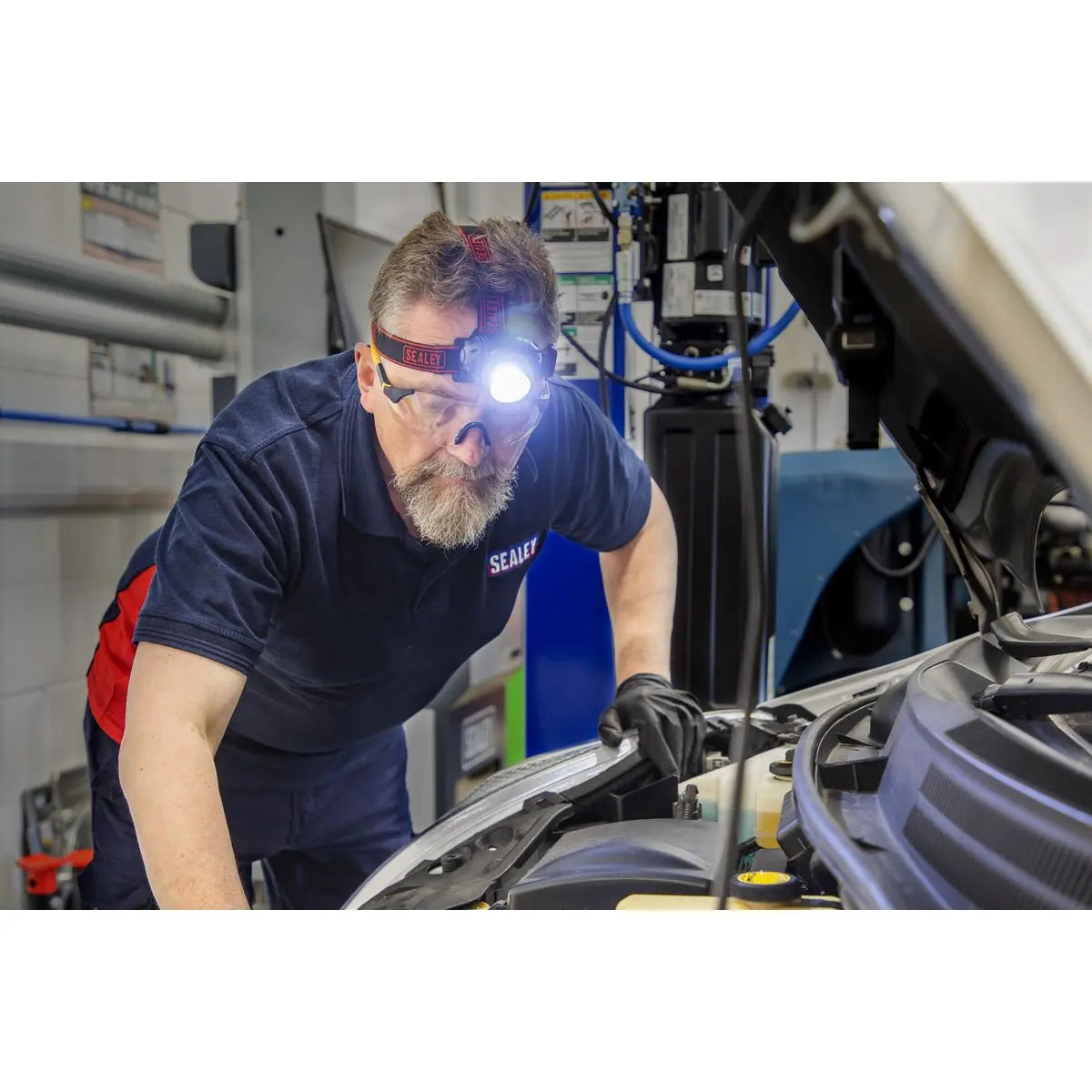 Sealey Head Torch 3W COB LED  White Rose Tools