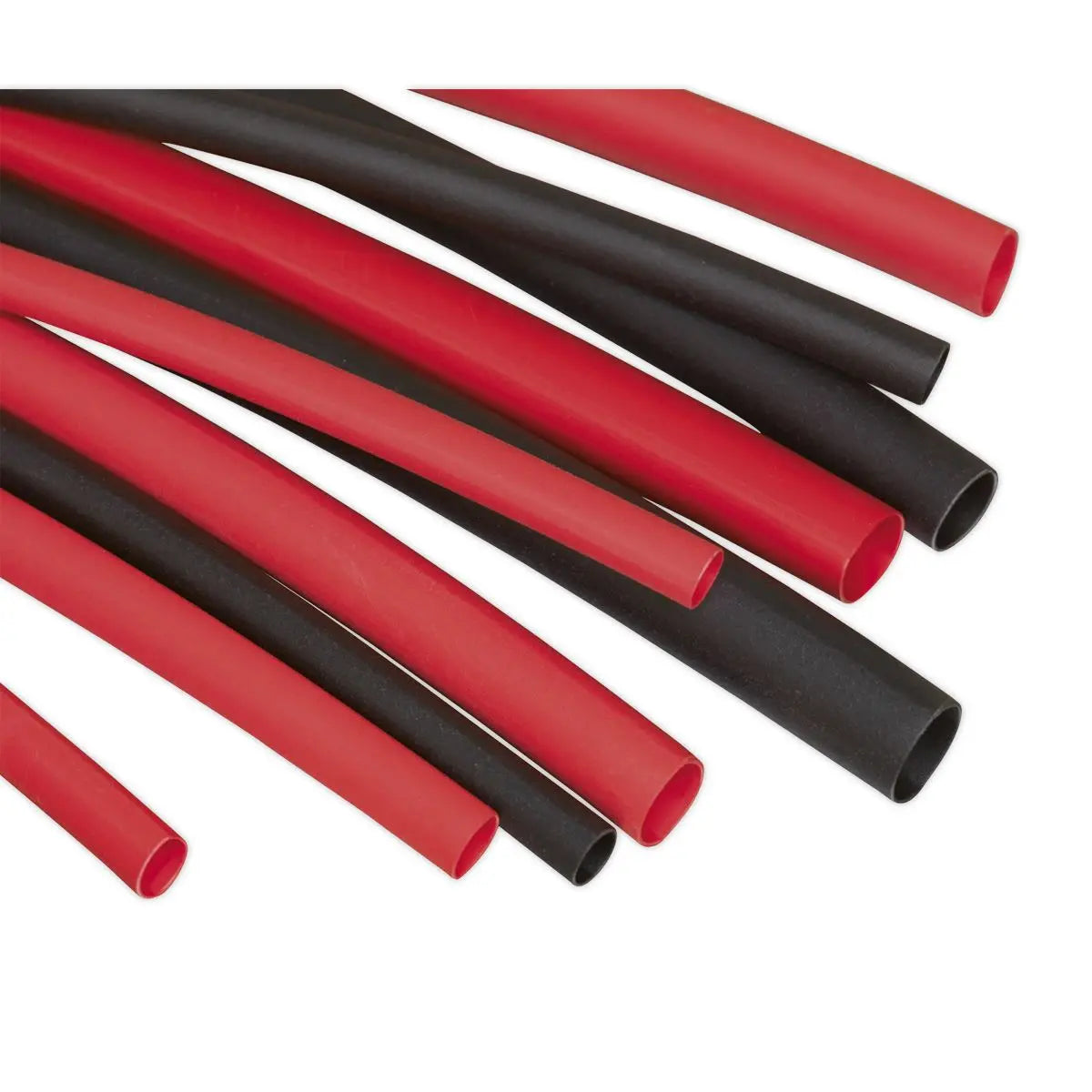 Sealey Heat Shrink Tubing Assortment 180pc 50 & 100mm Black & Red 