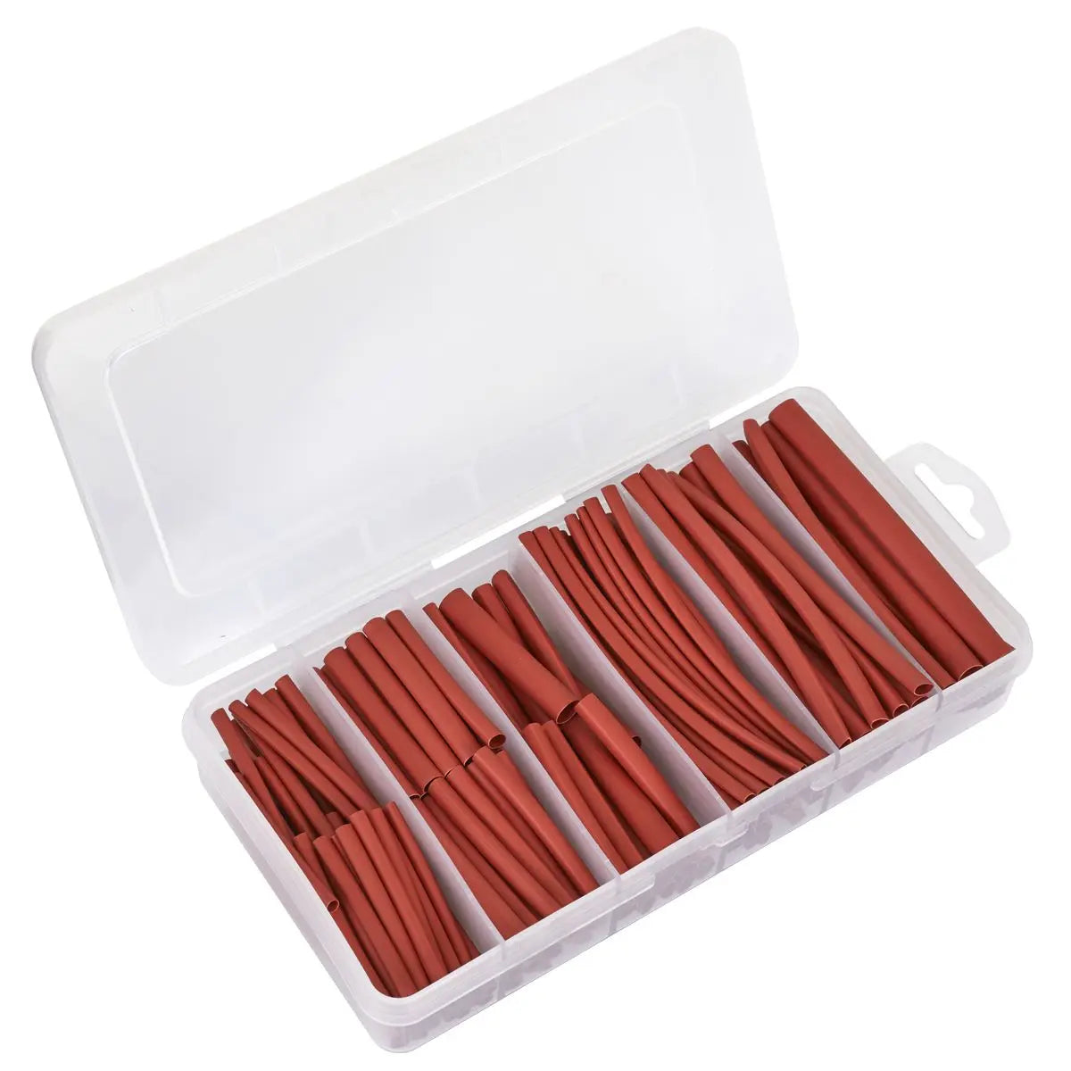Sealey Heat Shrink Tubing Assortment 180pc 50 & 100mm Red  White Rose Tools