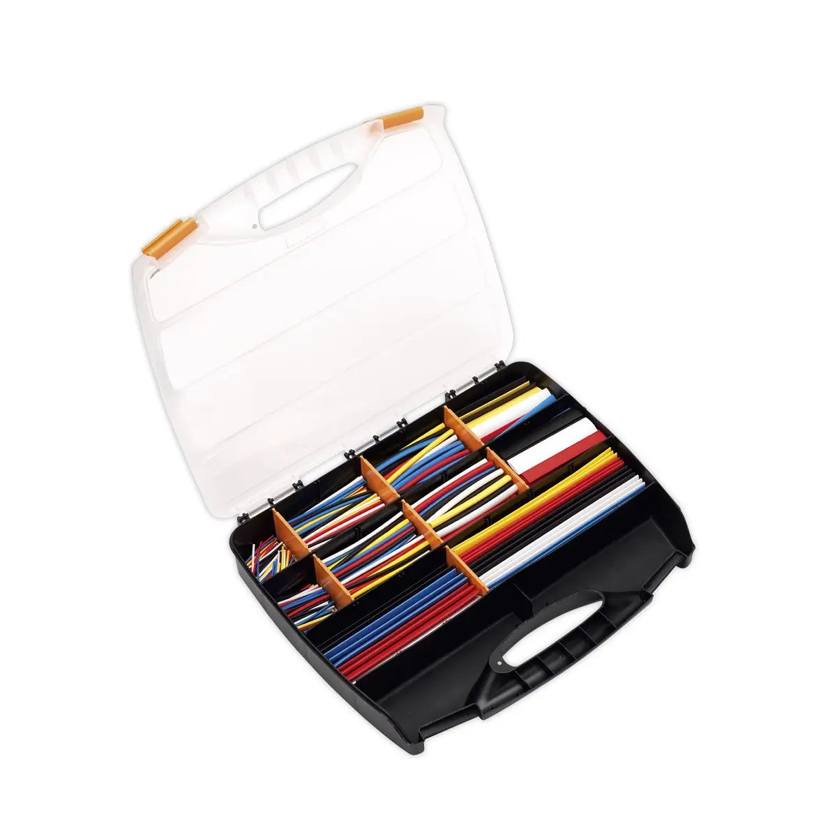Sealey Heat Shrink Tubing Assortment 590pc Mixed Colours 50, 100, 150 & 200mm 