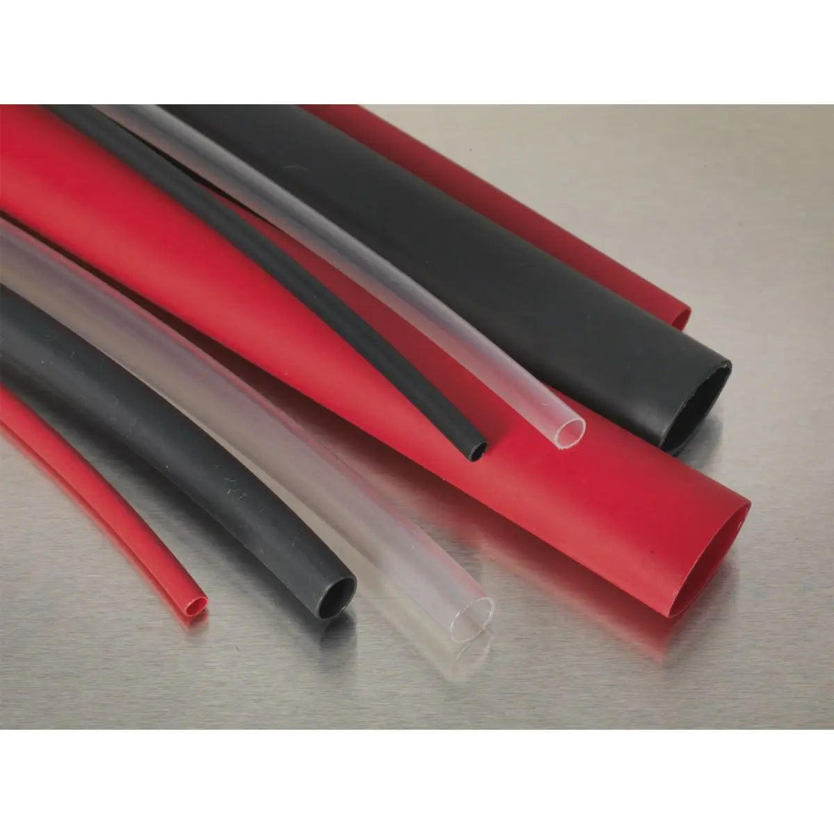 Sealey Heat Shrink Tubing Assortment 72pc Mixed Colours Adhesive Lined 200mm 
