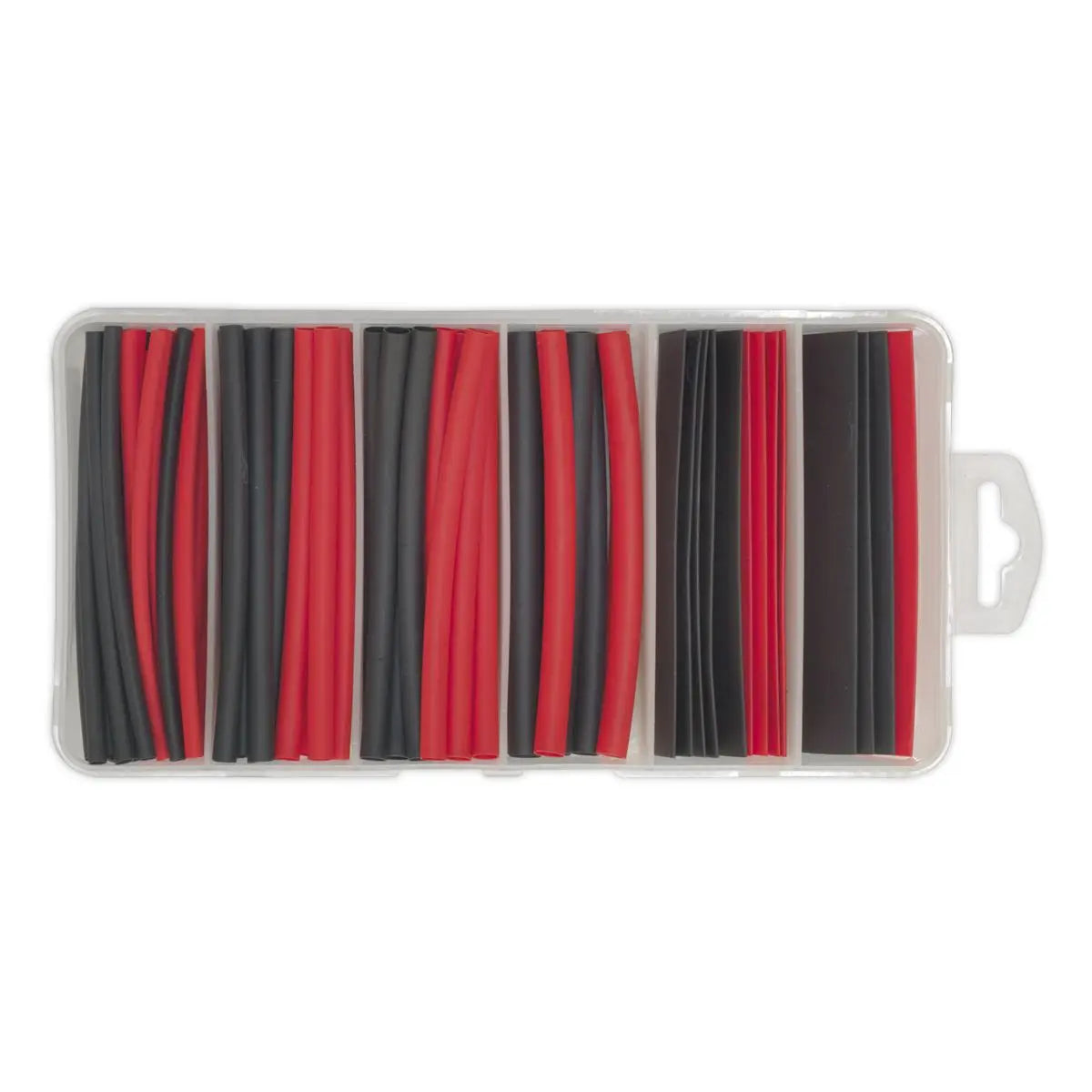 Sealey Heat Shrink Tubing Assortment 95pc 100mm Black & Red 