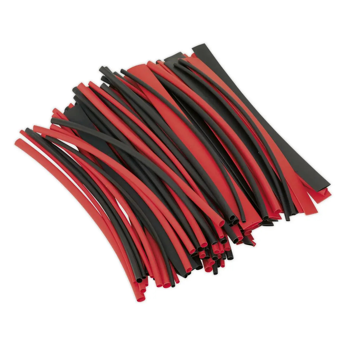 Sealey Heat Shrink Tubing Black & Red 200mm 100pc 