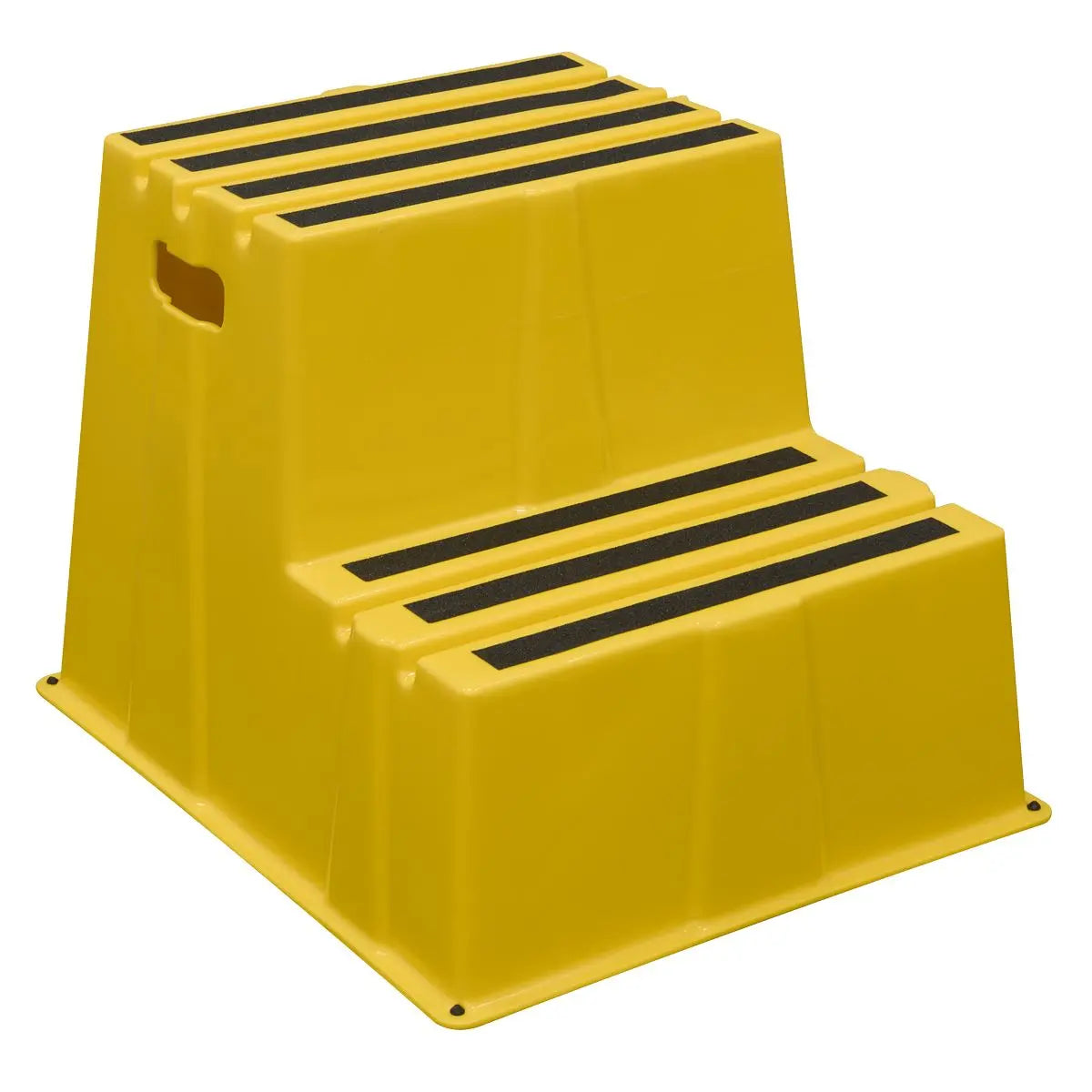 Sealey Heavy-Duty 2-Step Safety Steps with Anti-Slip Treads 150kg Capacity, Yellow - EN 14183  White Rose Tools
