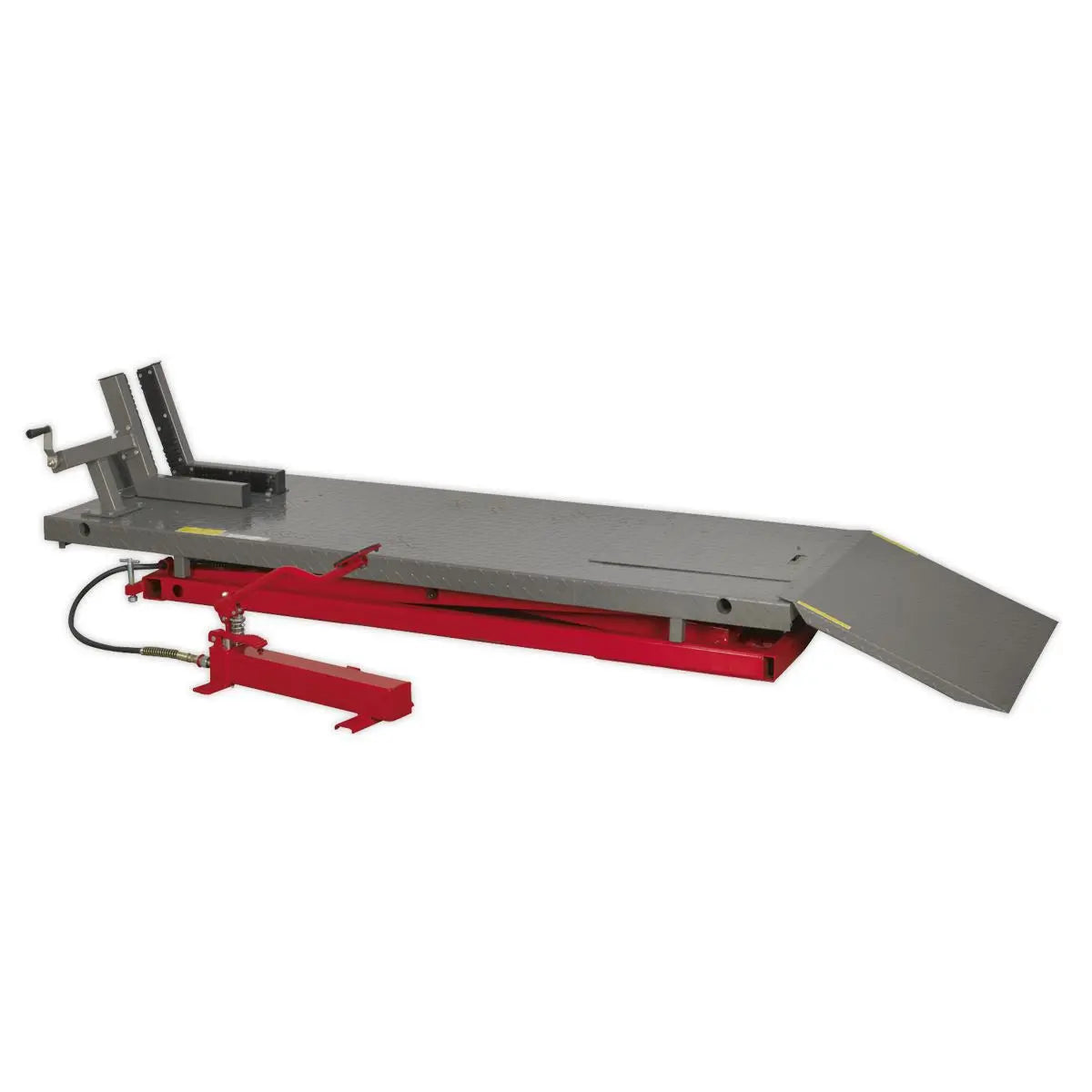 Sealey Heavy-Duty Air/Hydraulic Motorcycle Lift 680kg Capacity 