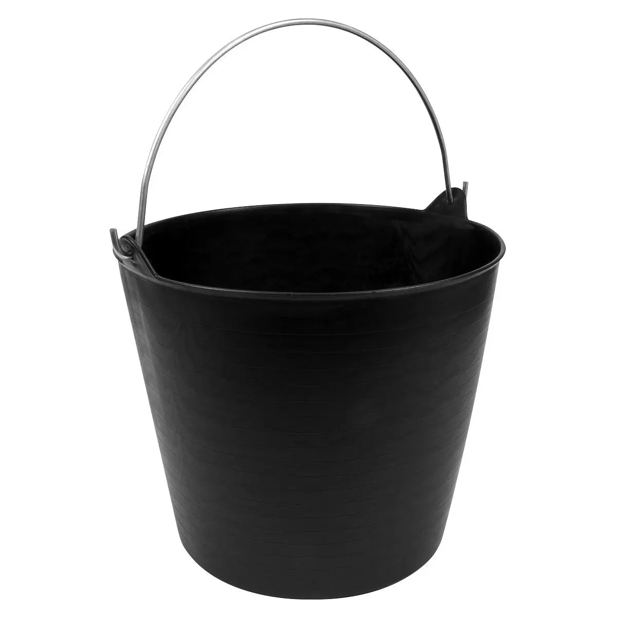 Sealey Heavy-Duty Flexi Tub 26L with Metal Handle - Black 