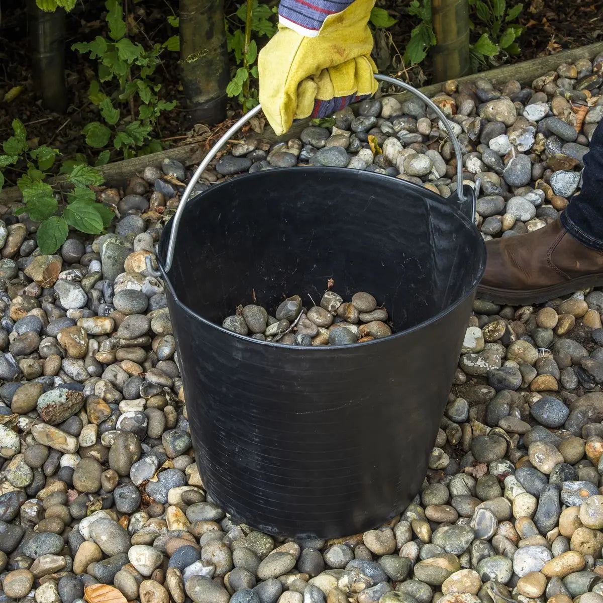 Sealey Heavy-Duty Flexi Tub 26L with Metal Handle - Black 