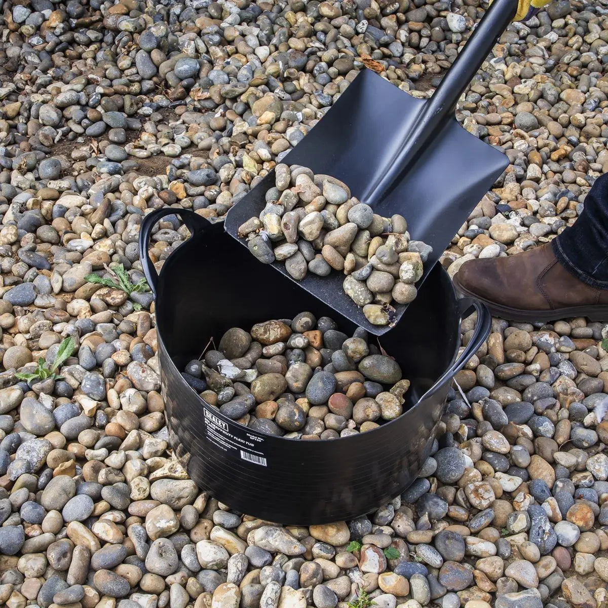 Sealey Heavy-Duty Flexi Tub 30L - Black 