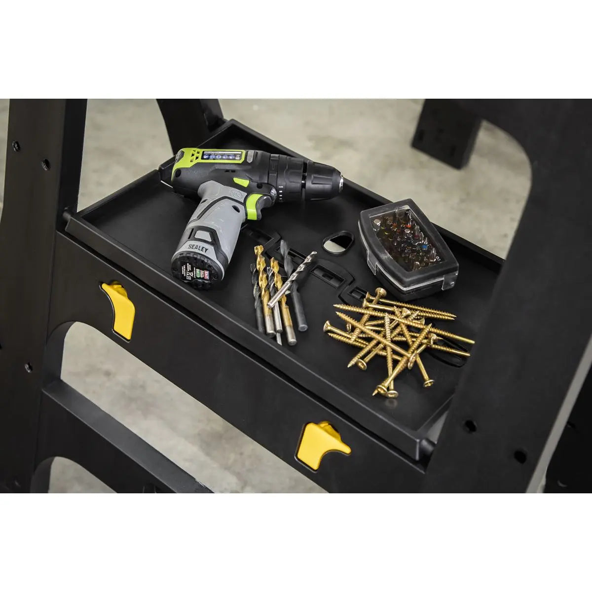 Sealey Heavy-Duty Folding Composite Trestles  White Rose Tools