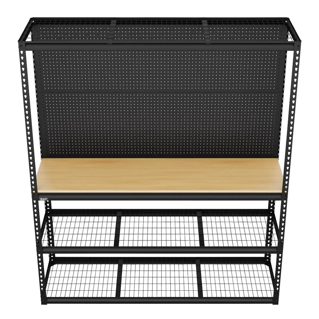 Sealey Racking Workbench Sealey Heavy-Duty Modular Workbench with Racking & Pegboard 300kg